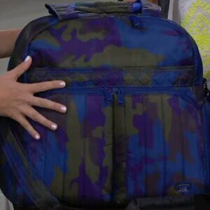 Lug North/South Quilted Overnight Bag - Boxer /Camo Multi / Blue, Purple, Olive